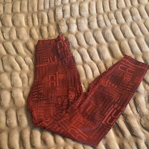 lululemon athletica Graphic Red Leggings